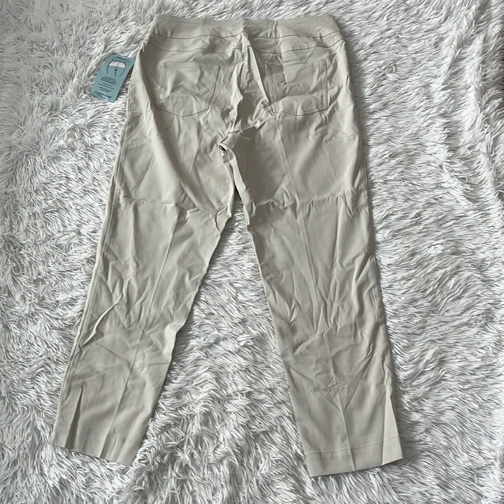 COLDWATER CREEK ShapeMe Pants Pull-On Anywear in Ivory size 16 - Picture 14 of 14